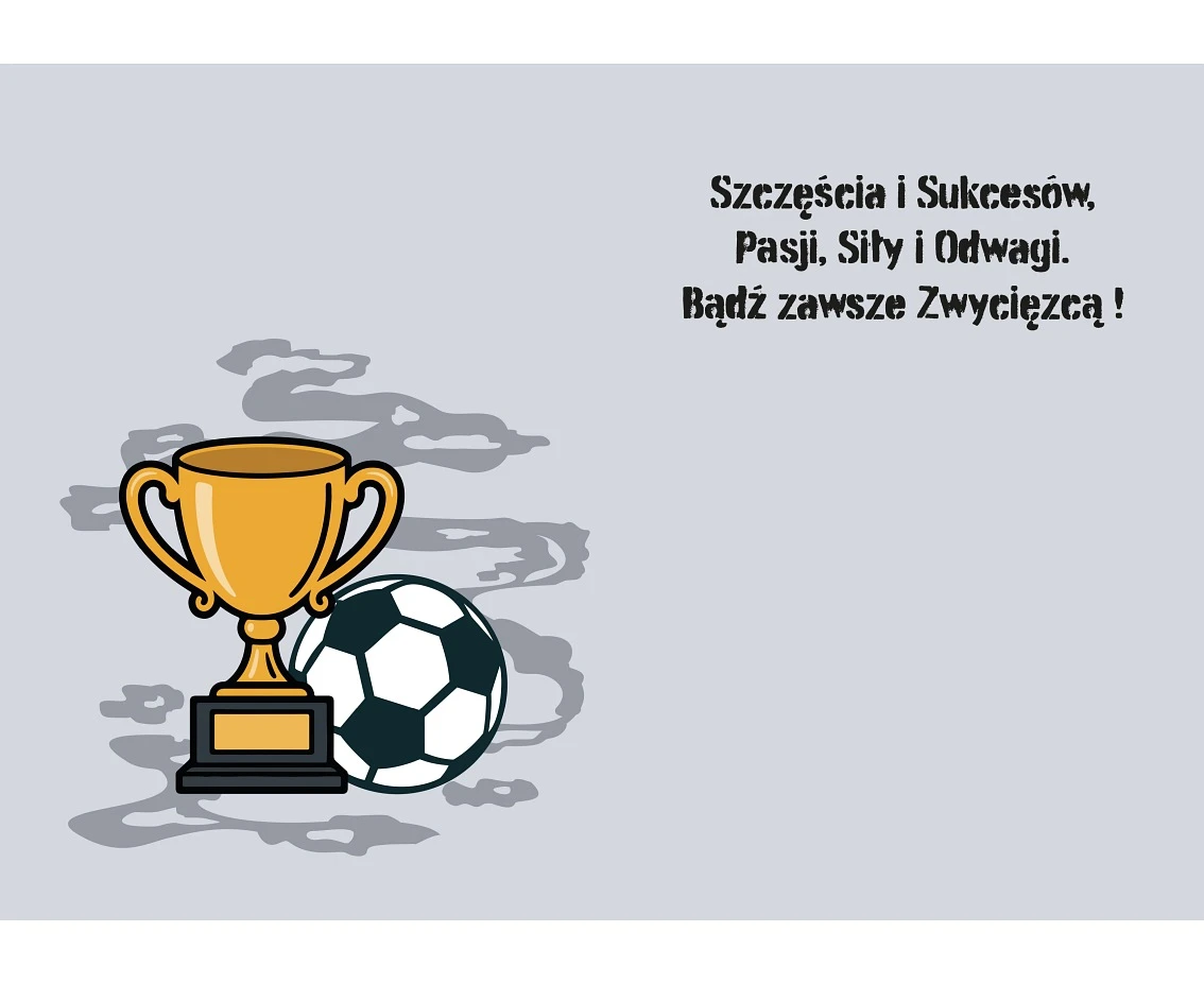 Kartka okolicznościowa  A5 Piłka na Nogach , 1 szt.